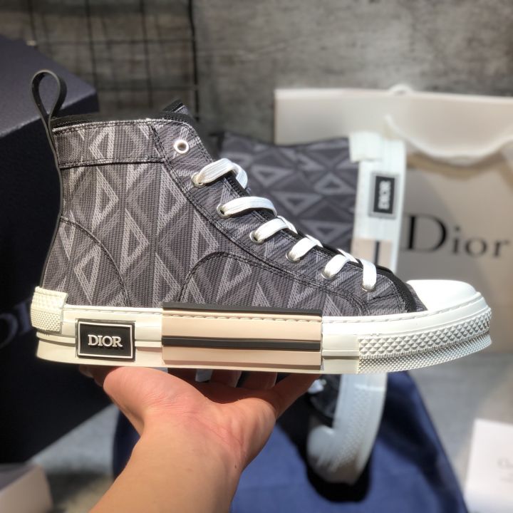 Christian Dior B23 LT Sneaker Oblique White Black Size 41 Mens  PreOwned  in Box  eBay