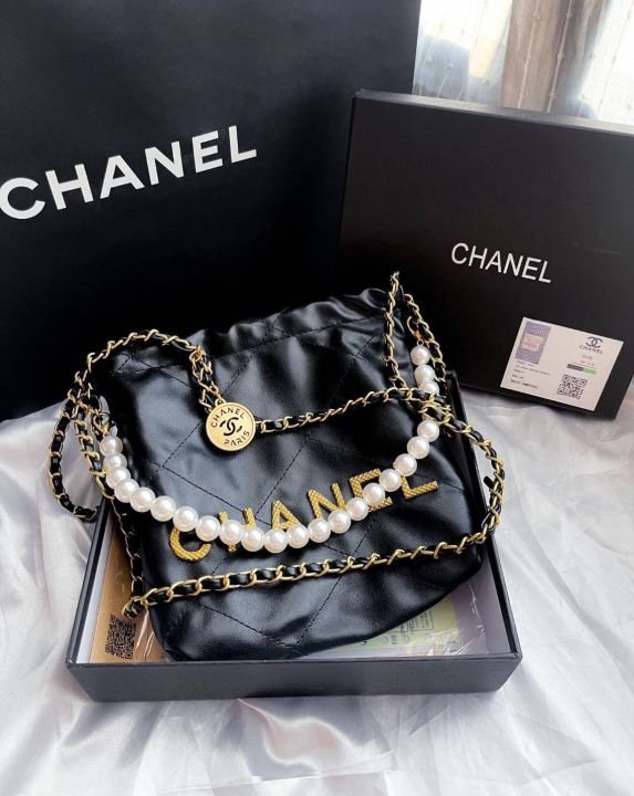 กระเป๋า-chanel-22-mini-สายไข่มุกรุ่นโคตรฮิต