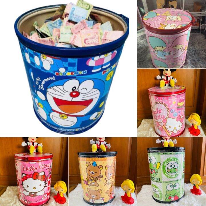 ออมสินยัก-ถังน้อยร้อยล้าน-นั่งได้เก็บของได้ล้อกได้-งานสวยราคา-การัตรีคุณภาพ