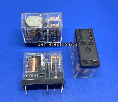 G2R-2 รีเลย์ Omron 2คอนแทค 5VDC,  12VDC,  24VDC,  48VDC, 230VAC