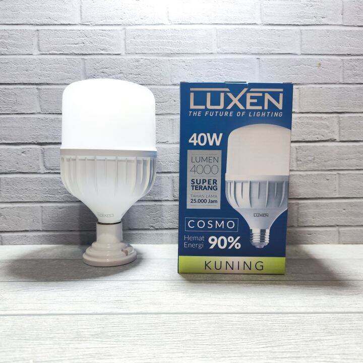 Luxen Lampu Led Cosmo W Watt Cahaya Kuning Warm White K Garansi Tahun Lazada Indonesia