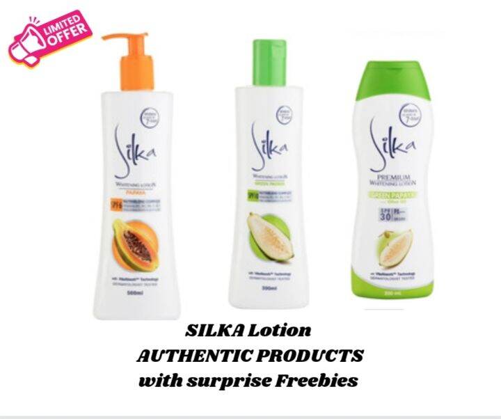 SILKA(authentic whitening lotion ) Lazada PH