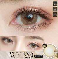 เลนส์ฝาทอง WE20 สีน้ำตาล ขนาดกลาง 14.5