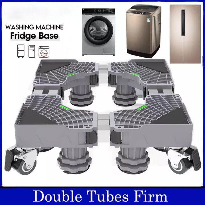 Stainless steel washing machine base stand Heavy duty movable fridge