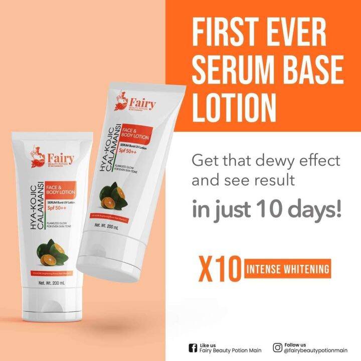 HYA KOJIC CALAMANSI BODY LOTION Serum Burst UV Lotion with Spf50