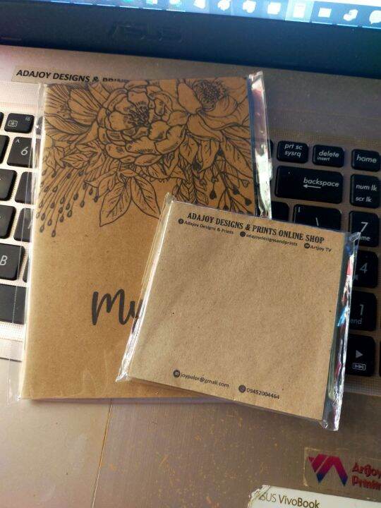 Personalized Kraft Notebook and Notepad SET FREE LAYOUT Lazada PH