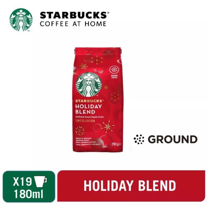 Starbucks Holiday Blend Roast And Ground Coffee 190g Lazada Ph