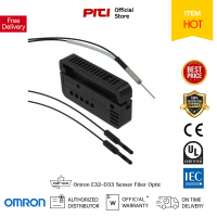 Omron E32-D33 Sensor Photoelectric Fiber Optic ระยะตรวจจับ 5, 10 มม ชนิด Reflective. อุปกรณ์ตรวจจับวัตถุออมรอน