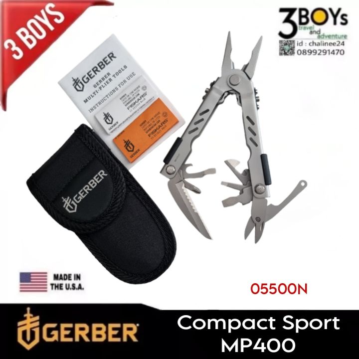 คีม-gerber-รุ่น-mp400-ของแท้-คีมแบบสะบัดออก-แข็งแรง-ขนาดกระทัดรัด-11ฟังก์ชั่น-พร้อมซองผ้าไนล่อน