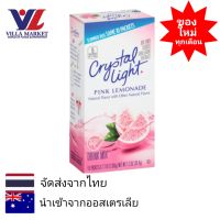 Crystal Light Pink Lemonade Drink Mix 36g เครื่องดื่มมะนาว ไม่แต่งกลิ่น แคลอรี่ต่ำ ไม่เติมน้ำตาล