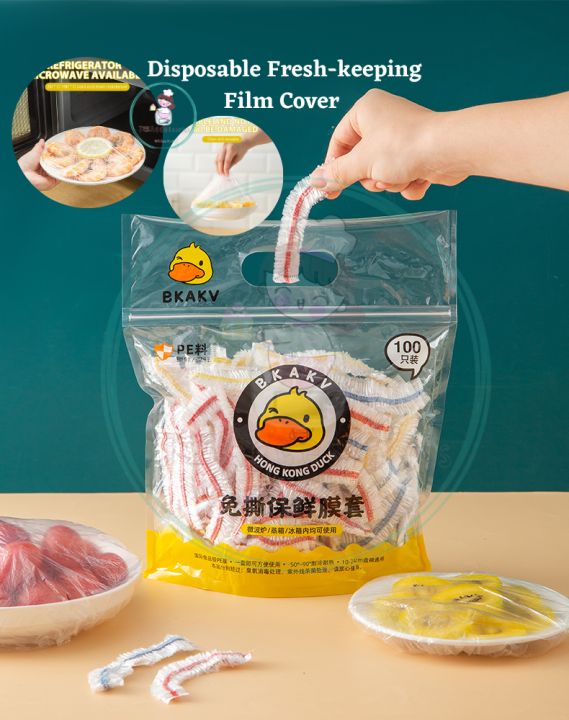 Disposable Food Cover Plastic Food Bag Elastic Wrap Food Lid Bowl