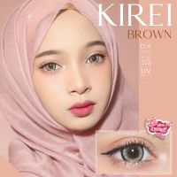 Kirei brown เลนส์น้ำตาลตัดขอบตาโต  ลายฮิต