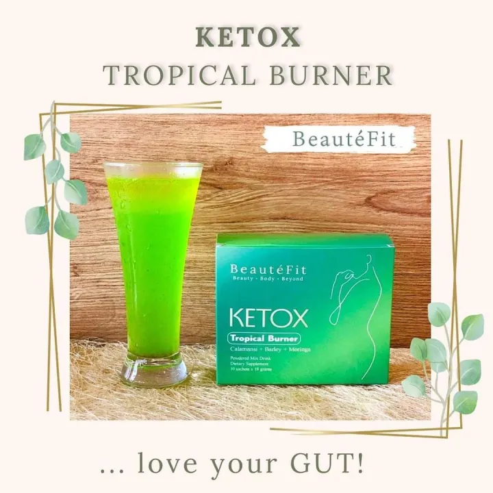 KETOX Tropical Burner with Calamansi, Barley, Moringa and Green Tea (10
