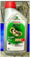 Castrol Ative 20W-40 4T 0.8L. น้ำมันเครื่องรถจักรยานยนต์ น้ำมันเครื่องรถมอไซค์ คาสตรอล 0.8ลิตร