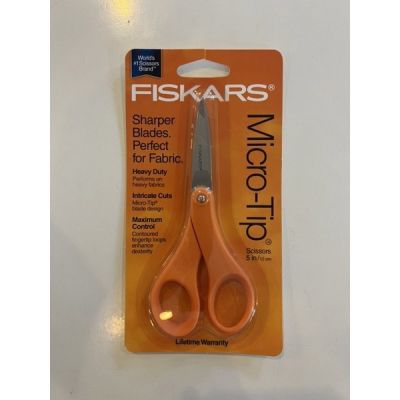 Fiskars Micro-Tip 5” Scissors, Thick Blades (New)