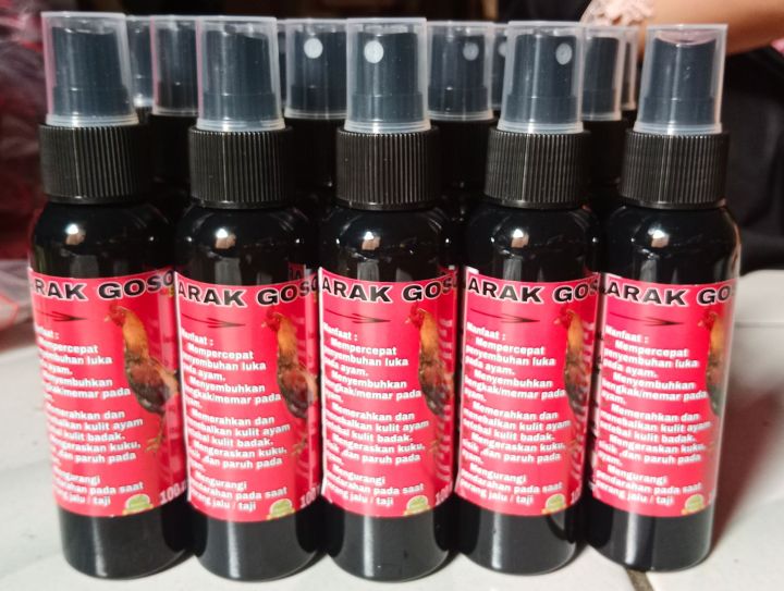 6 botol paket murah arak spray semprot untuk ayam bangkok dll