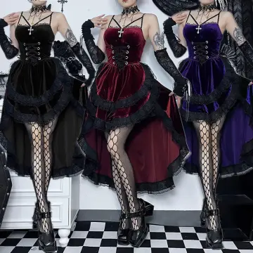 Lolita Vampire Dress with Corset, Women's Fashion, Dresses & Sets
