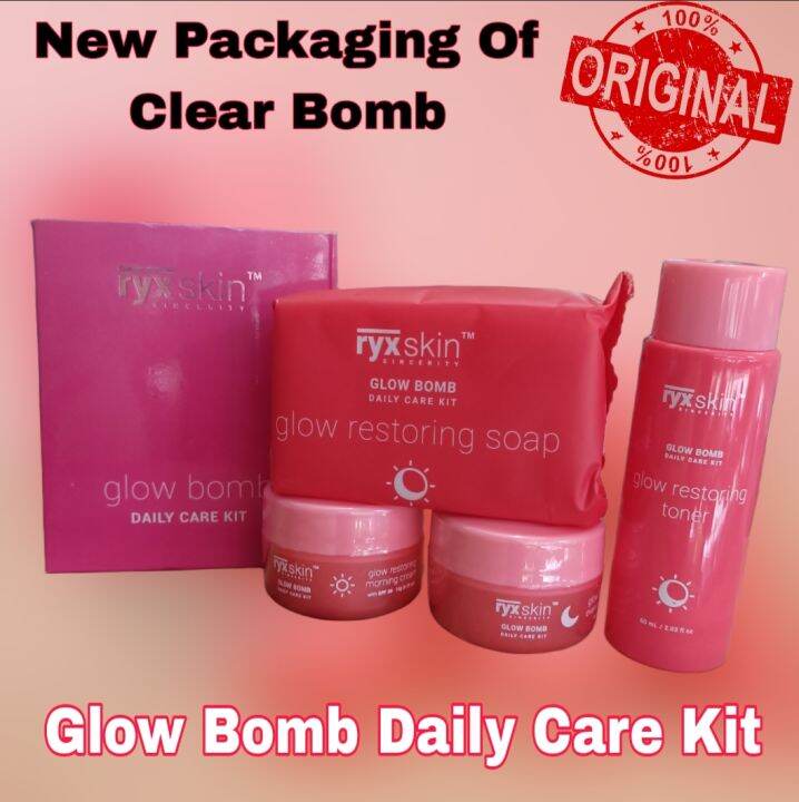 (NEW GLOW BOMB) CLEAR BOMB RYX ADVANCE EXFOLIATING KIT (ON HAND