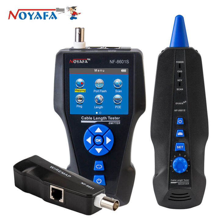 NOYAFA NF8601S Network Cable Tester with SCAN/POE/PING/Port Blink