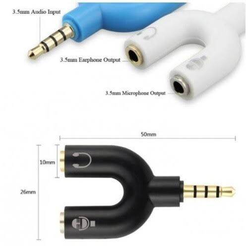 CONVERTER JACK HEADPHONE DAN MIC KELUAR JACK MINI GARIS 3 | Lazada ...