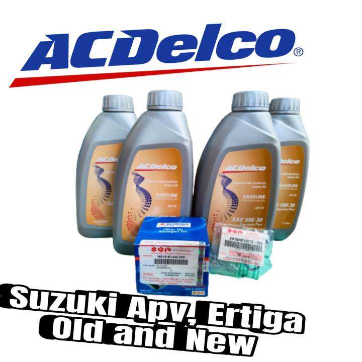 AC Delco 5w30 Fully Synthetic Change Oil Package for Suzuki Ertiga