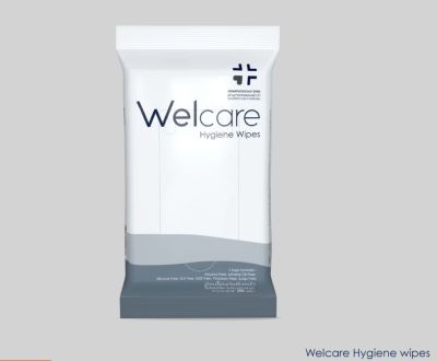 ทิชชู่เปียก Welcare Hygiene wipes ทำความสะอาดผิว สูตรไฮจีนไวพส์ (1แพค 20แผ่น)