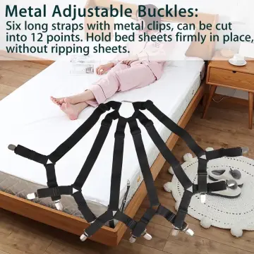 16pcs Elastic Gripper Holder Suspender Bed Sheet Fasteners Bed