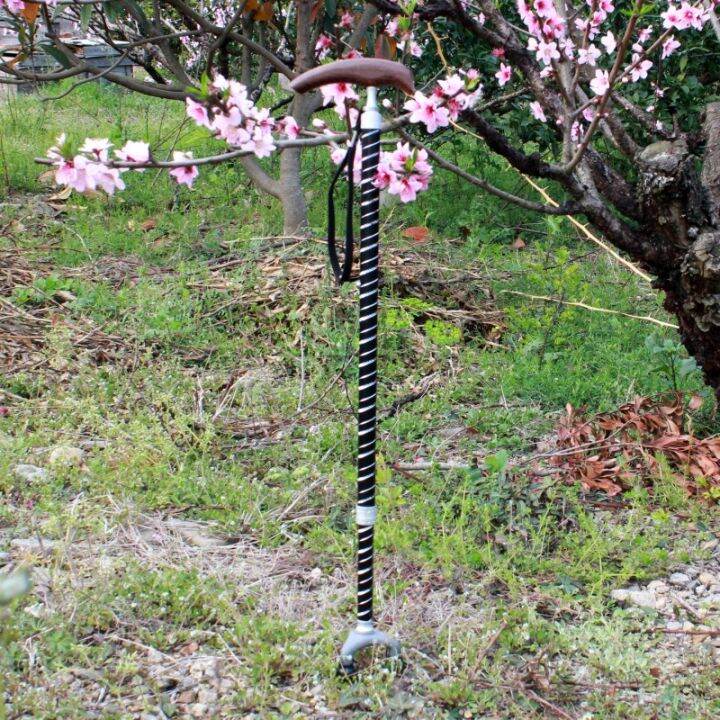 HighEnd Mahogany Handle Small ThreeLegged Walking Stick for the