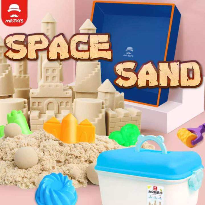 MR TOYS Space Sand DIY Sand Art Activity For kids with Mould by Blue