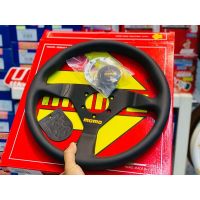 พวงมาลัย MOMO V35 MOD78 330 350 แท้ ด้ายดำ ด้ายเหลือง Steering wheel italy original authentic