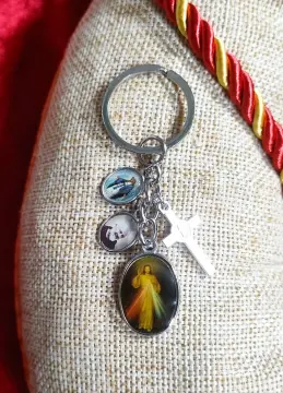 St Benedict Home Protection Hanger w Divine Mercy Miraculous Medal 