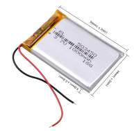 แบต 503450 523450 1000mAh 3.7V แบตเตอรี่ Lithium polymer mp3 ลำโพง บลูทูธ กล้องติดรถยนต์ ลิเธียมโพลิเมอร์ Li-Po li ion Mp3 MP4 MP5 GPS battery bluetooth camera