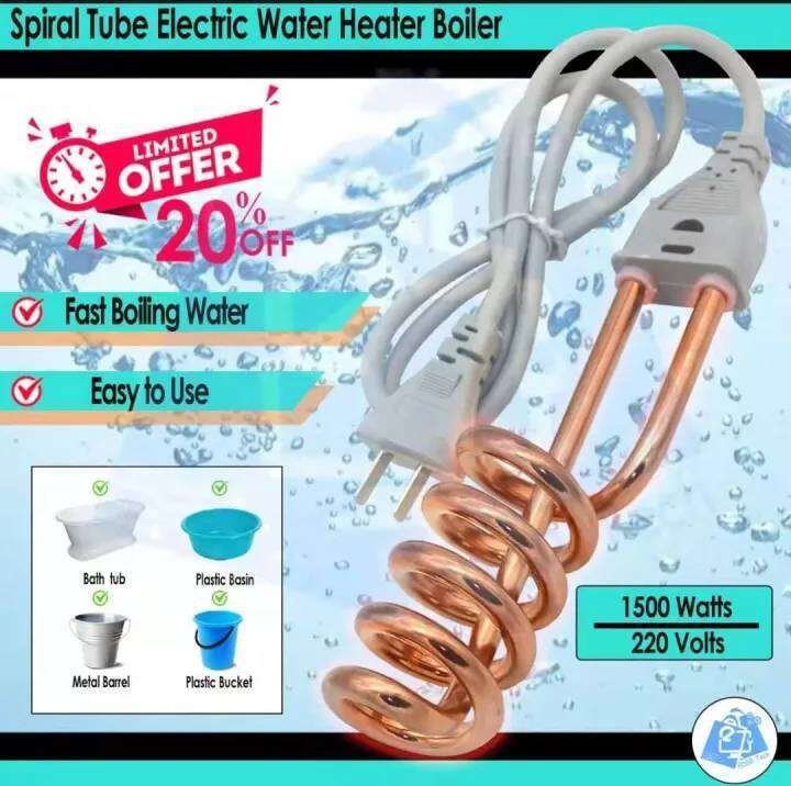Automatic Poweroff Electric Immersion Heater Boiler Spiral Tube Water