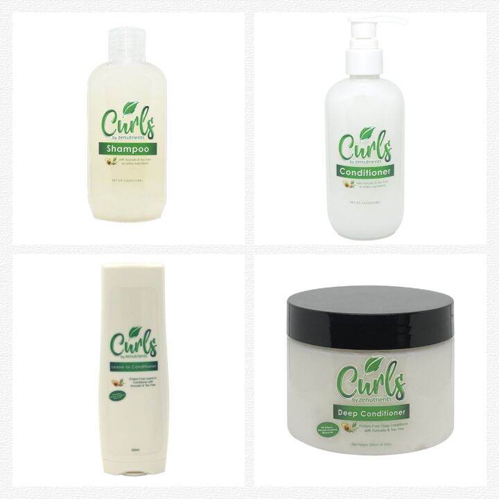 Curls By Zenutrients Shampoo/Conditioner/Leave in Conditioner Lazada PH