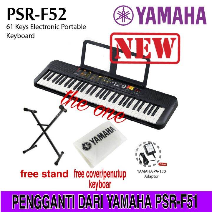 KEYBOARD YAMAHA PSR F52/PSRF52/PSR F 52 ORIGINAL BONUS STAND DAN TAS ...