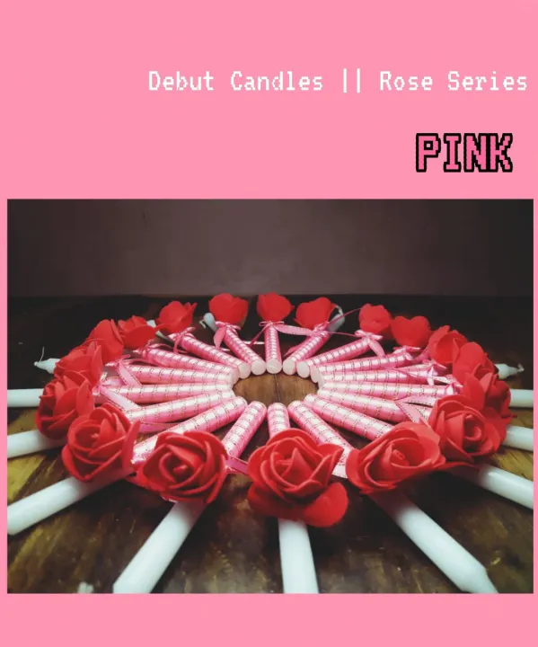 PINK Debut Candles in Rose Series Lazada PH