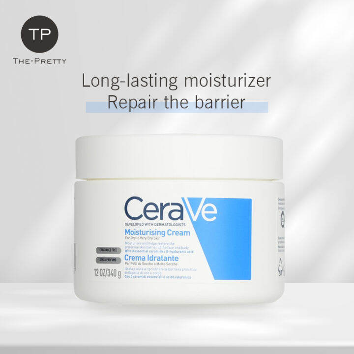 CeraVe Moisturizing Cream Face Dry Cream Face Acne Antiaging Ladies