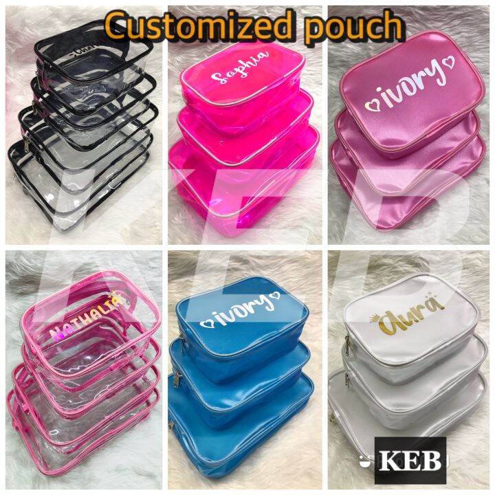 PERSONALIZED PREMIUM POUCH / travel pouch / cosmetic pouch / hygiene