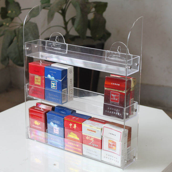 Tobacco and Wine Shelf Smoke Shelf Wall Hanging MultiLayer Plastic