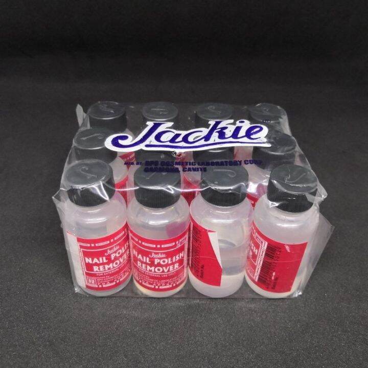 Jackie Acetone Nail Polish Remover 30ml60ml 1pack 12pcs Lazada Ph