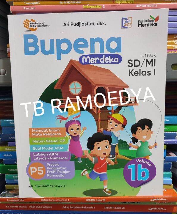 Buku Bupena Merdeka 1B SD/MI Kelas I Kurikulum Merdeka Erlangga ...