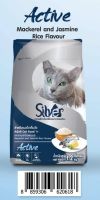 อาหารแมว Silver(ซิลเวอร์) Activeปลาทูแล้วข้าวหอมมะลิ.ขนาด1.2kg