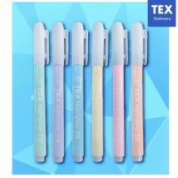 TEX 318 ปากกาเน้นข้อความสีพาสเทล 6 สี 12 ด้าม/กระปุก