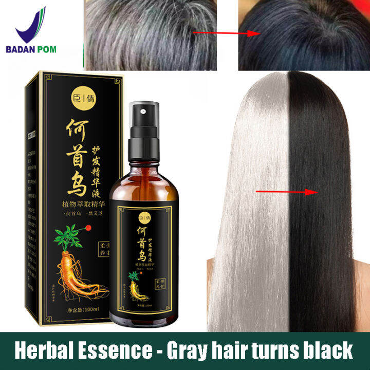 Herbal black hair spray 100ml white hair turn black hair spray Gentle