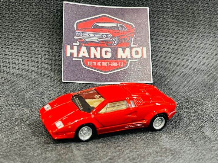 Hobby Store xe mô hình Tomica Premium Lamborghini Countach Đỏ ( Không Hộp)  TL02 