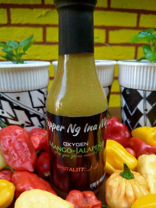 MangoJalapeno hot sauce with FREE Super hot chili pepper seeds
