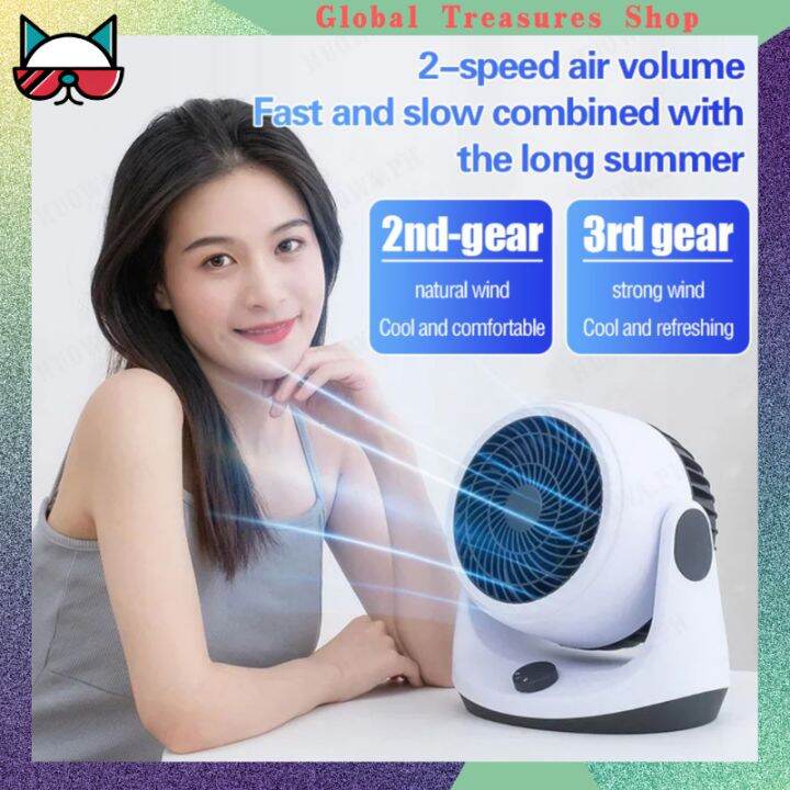 Air Circulation Portable Fan 180° Mechanical Rotation Convection Fan High Efficiency Circulation