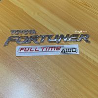 โลโก้ TOYOTA+FORTUNER+FULL TIME 4WD ยกชุด 3 ชิ้น