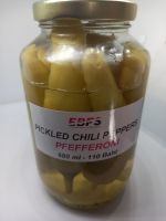 EBFS Pickled Chili Peppers 1x 680 ml homemade / Pefferoni scharf 1x 680 ml im Glas