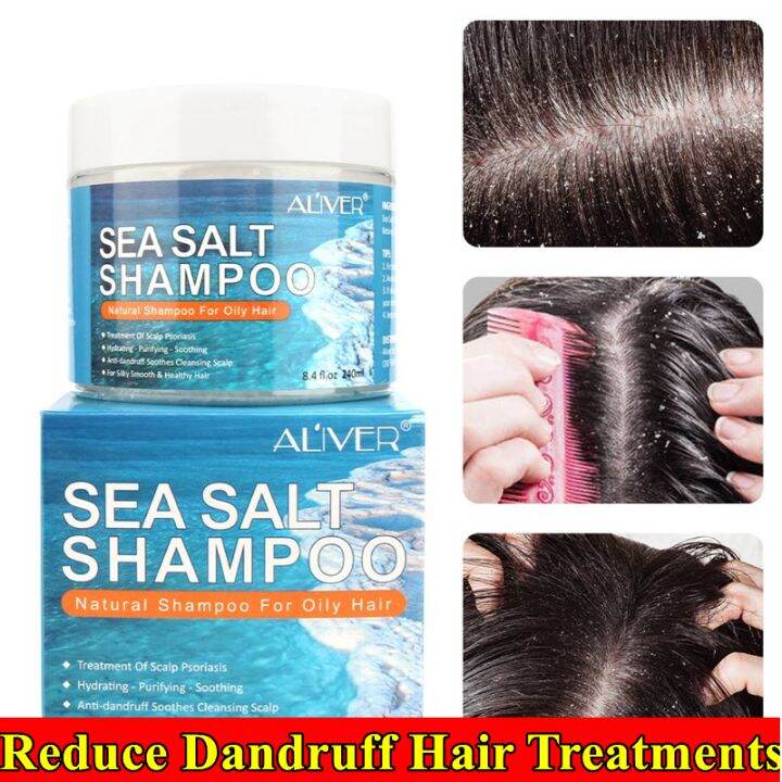 Aliver Sea Salt Shampoo Anti Dandruff Hair Treatment Shampoo For Scalp